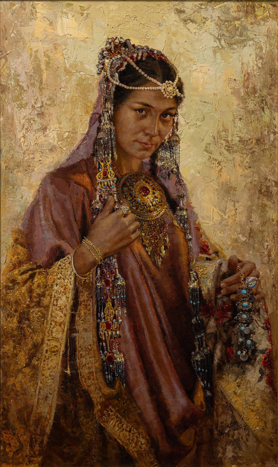 Toyly Tchopanov — Shasenem. Huile sur toile, 100 × 60 cm, 2024